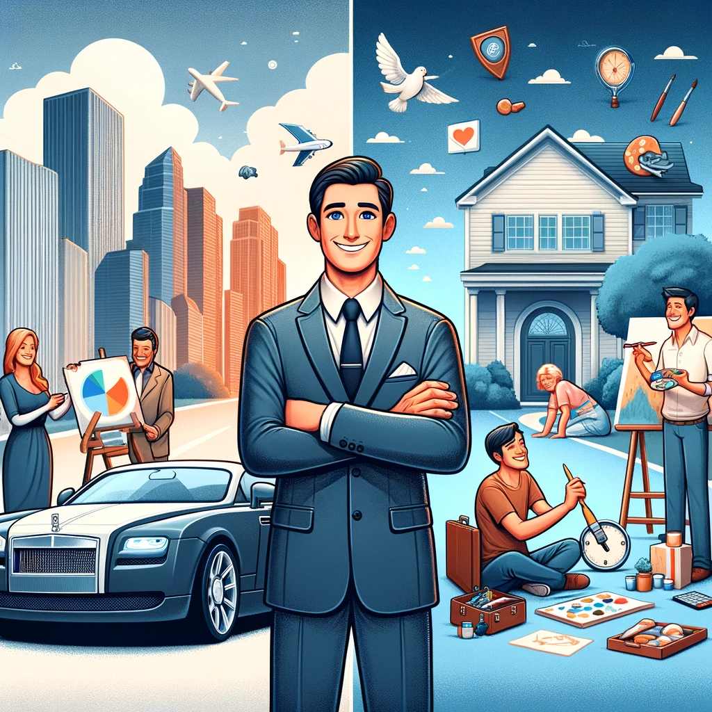 Success, wealth, financial success, life goals, personal growth, happiness, impact, mindset, fulfillment, society’s standards