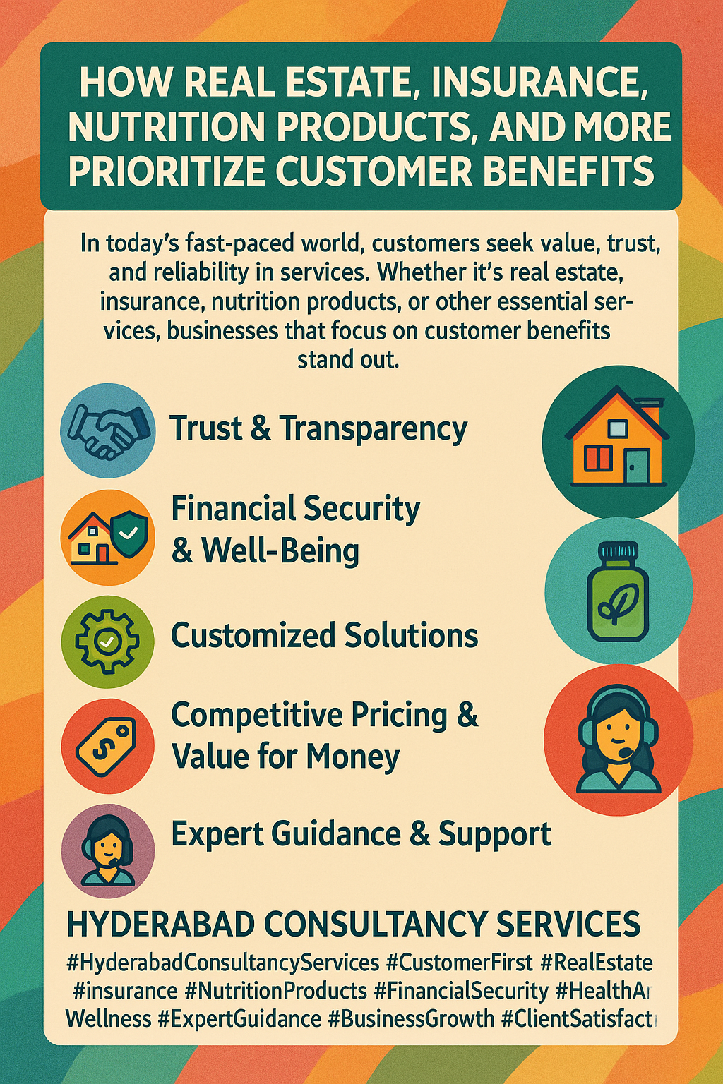 How Real Estate, Insurance, Nutrition Products, and More Prioritize Customer Benefits – The Hyderabad Consultancy Services Approach