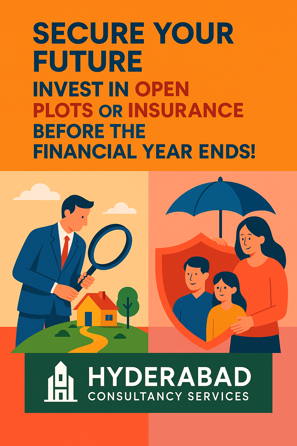 Secure Your Future Invest in Open Plots or Insurance Before the Financial Year Ends!