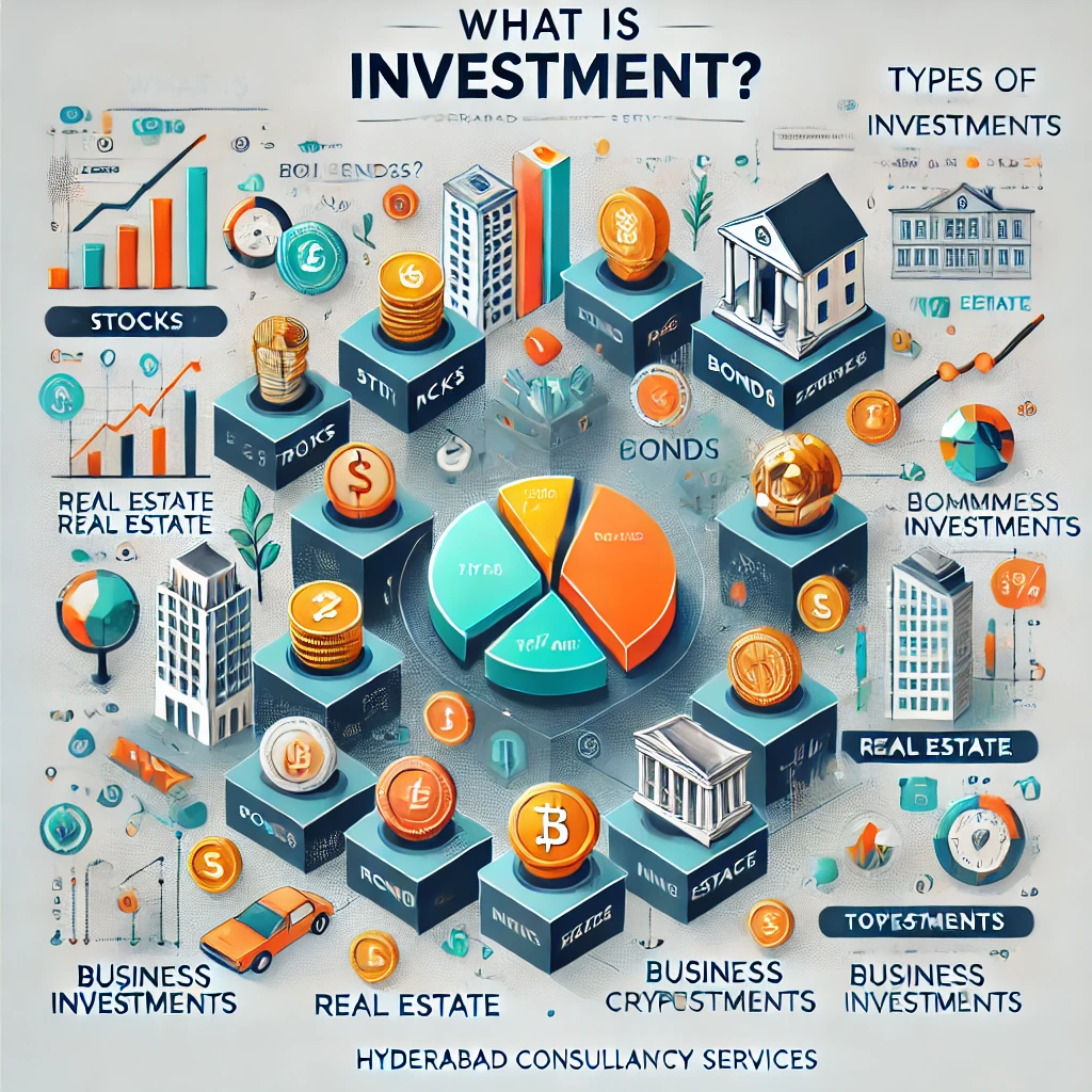 Investment is the act of allocating money, time, or resources into an asset, project, or venture with the expectation of generating a profit or gaining some benefit in the future.
