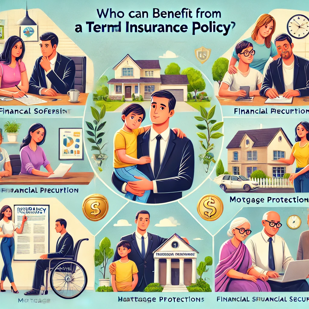 A Term Policy is useful for individuals who have financial dependents or liabilities. It provides financial protection to your family in case of your untimely demise.