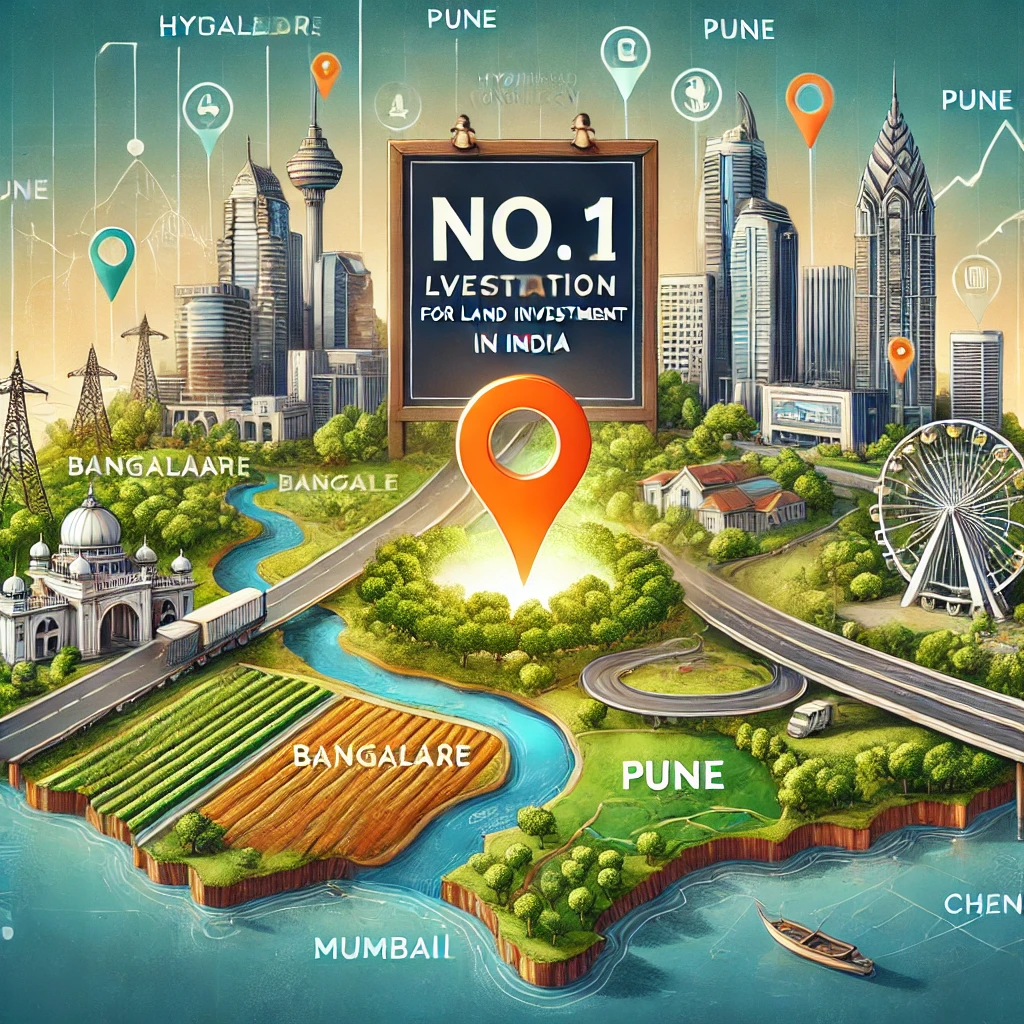 Which is No.1 location for land investment in India?